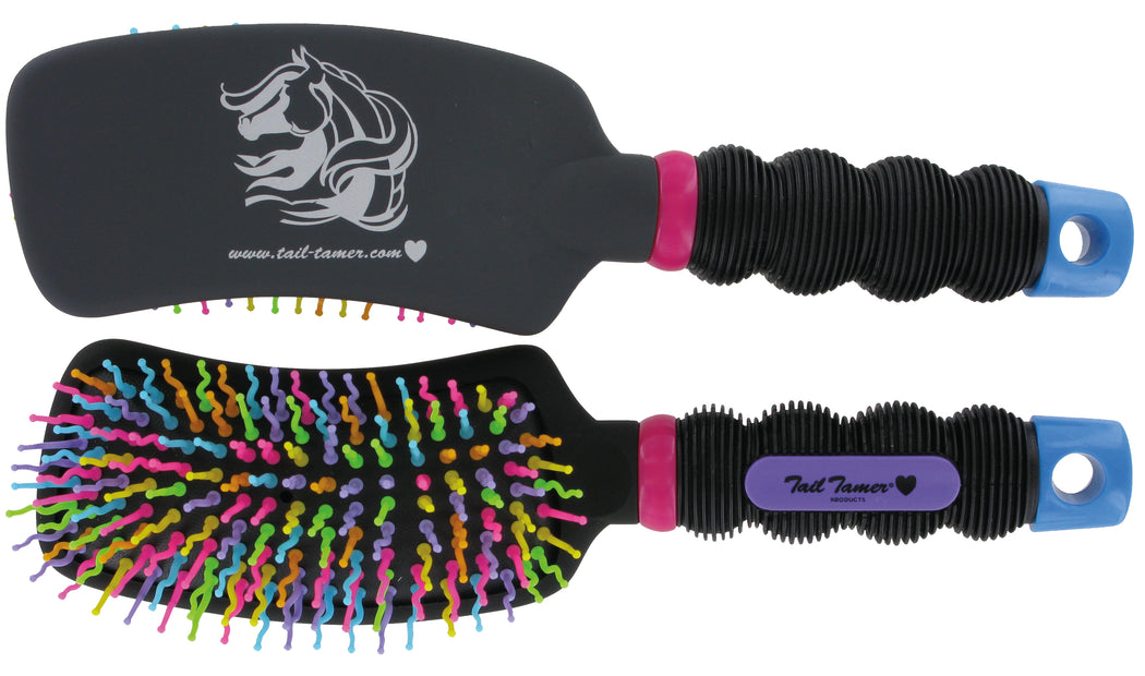 professional's choice tail tamer curved handled rainbow brush