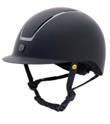 tipperary windsor helmet black matte with smoked chrome (mips) l (7 1/4-7 1/2) hours