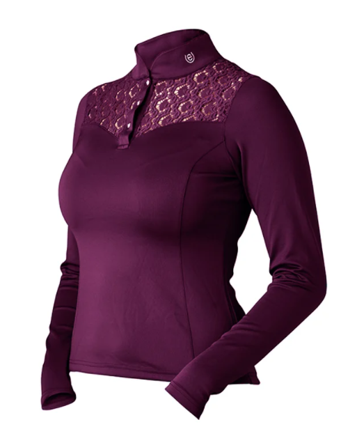 equestrian stockholm purple champion training top