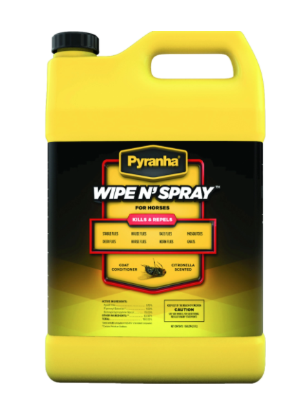 pyranha wipe n' spray oil based fly spray gallon