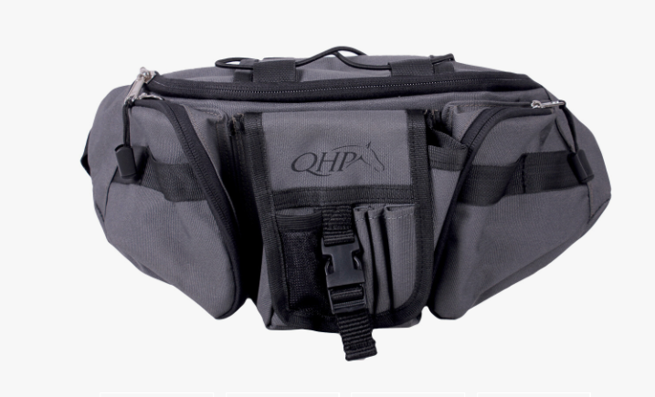 qhp braiding bag grey/black