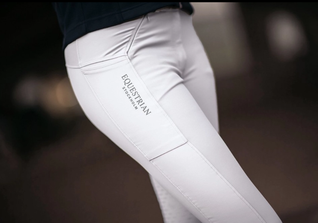 equestrian stockholm elite white dressage breeches