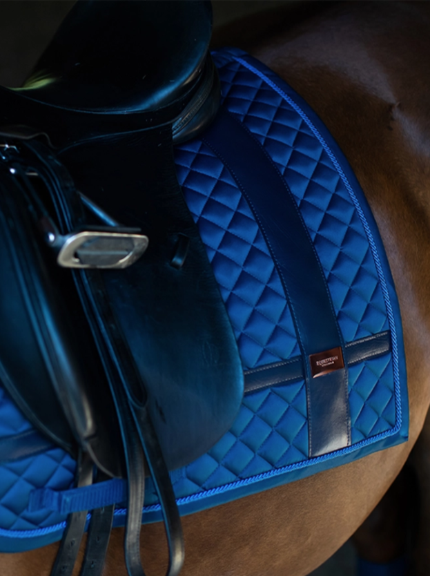 equestrian stockholm monaco blue no boundaries dressage pad