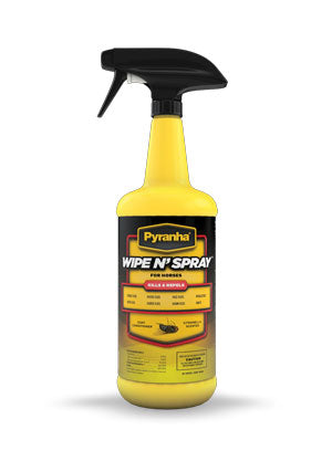 pyranha wipe n' spray oil based fly spray 32oz