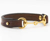 saddle horse bit bracelet medium / brass