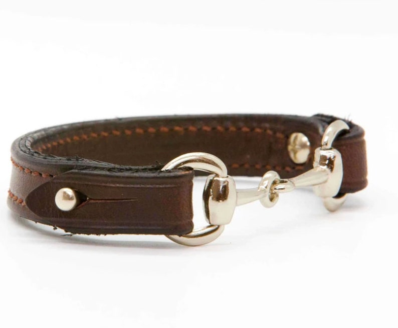 saddle horse bit bracelet medium / silver