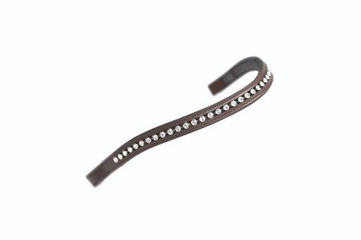 shires aviemore large diamanté browband black/clear / full