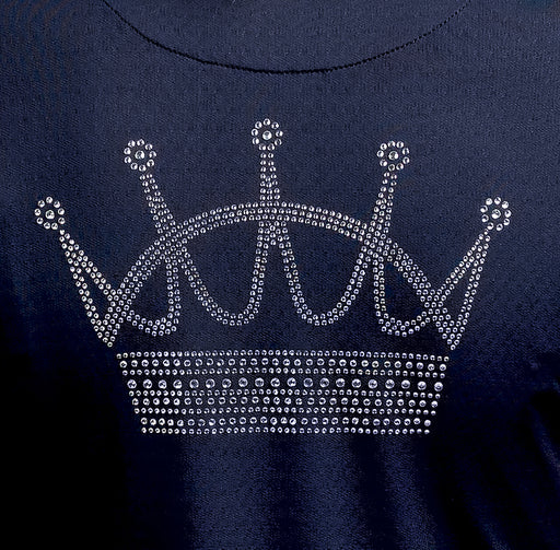 kastel lux crystal crown long sleeve shirt