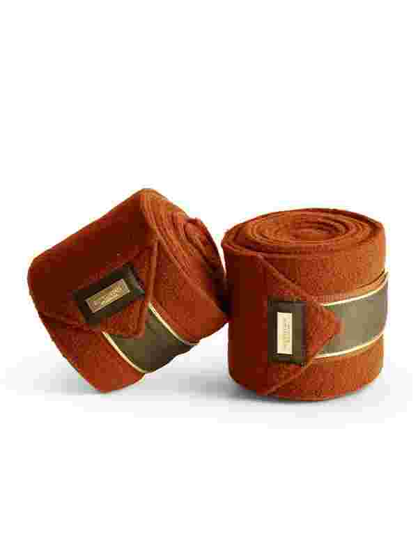 equestrian stockholm bronze gold polo wraps