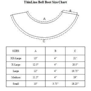 Bell boot size chart